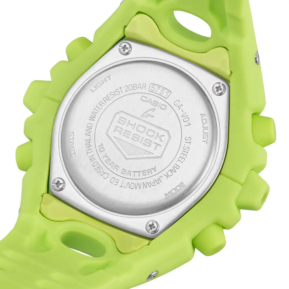 Casio G Shock GA-V01-9A “Alien Eyes” Analog-Digital Green Dial Resin Strap Men's Watch