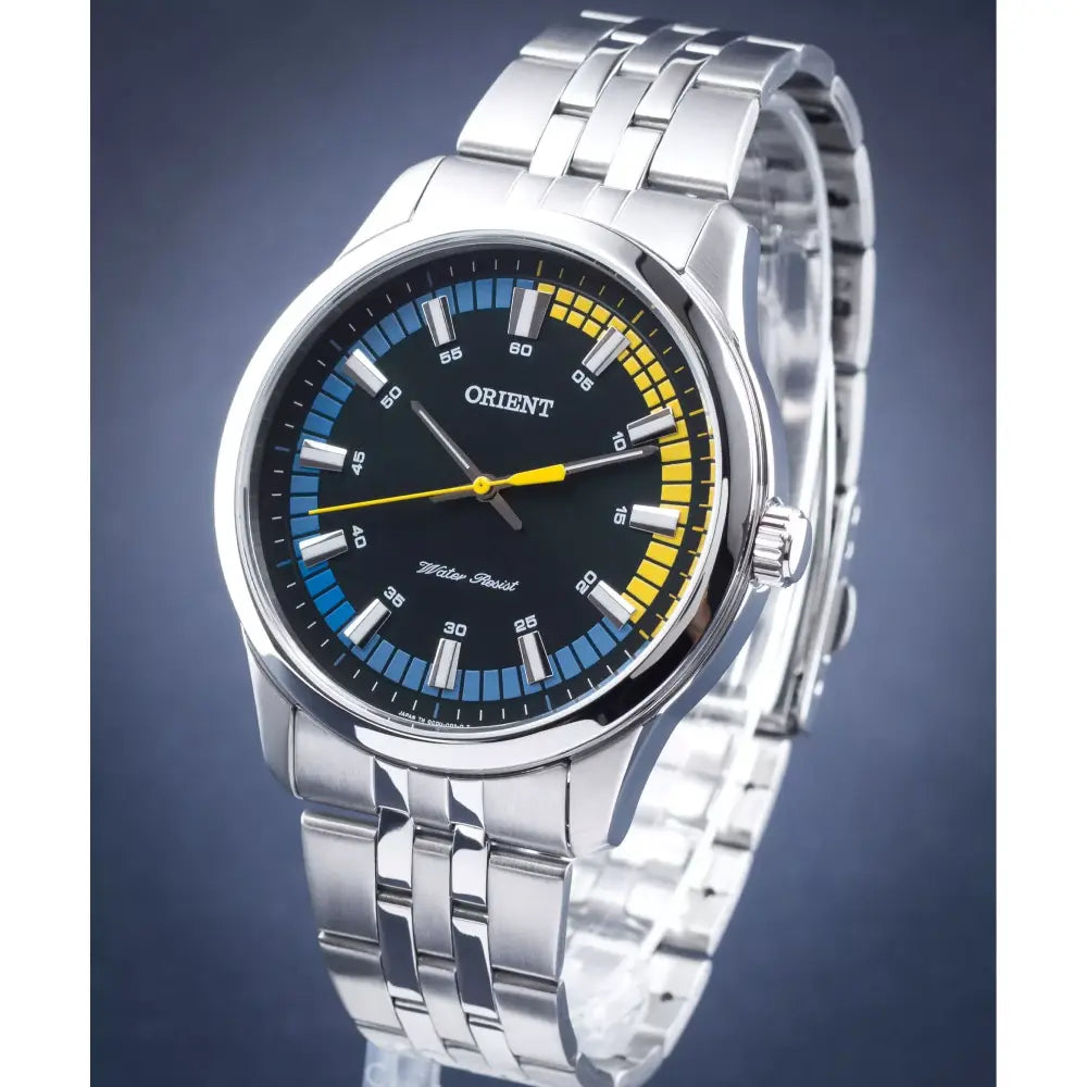 Orient Sporty Quartz SQC0U005F0 Black Dial 43mm Stainless Steel Men's Watch