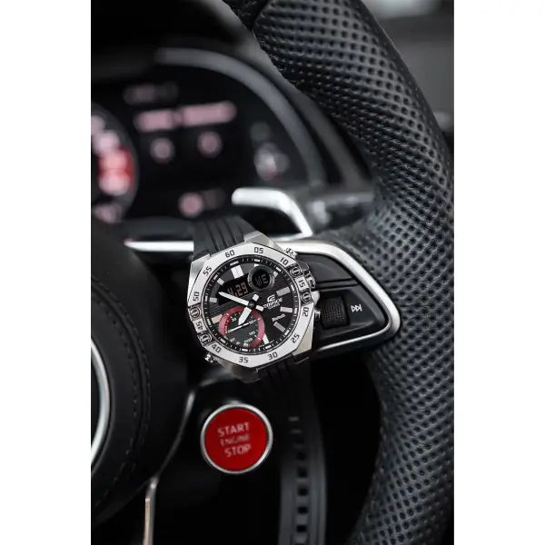 Casio Edifice ECB-10P-1A Bluetooth Analog-Digital Black Dial Resin Strap Men's Watch