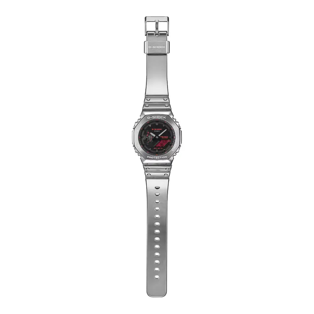 Casio G-Shock GM-2100YRA-8A Fine Metallic black dial  men's watch with silicone band