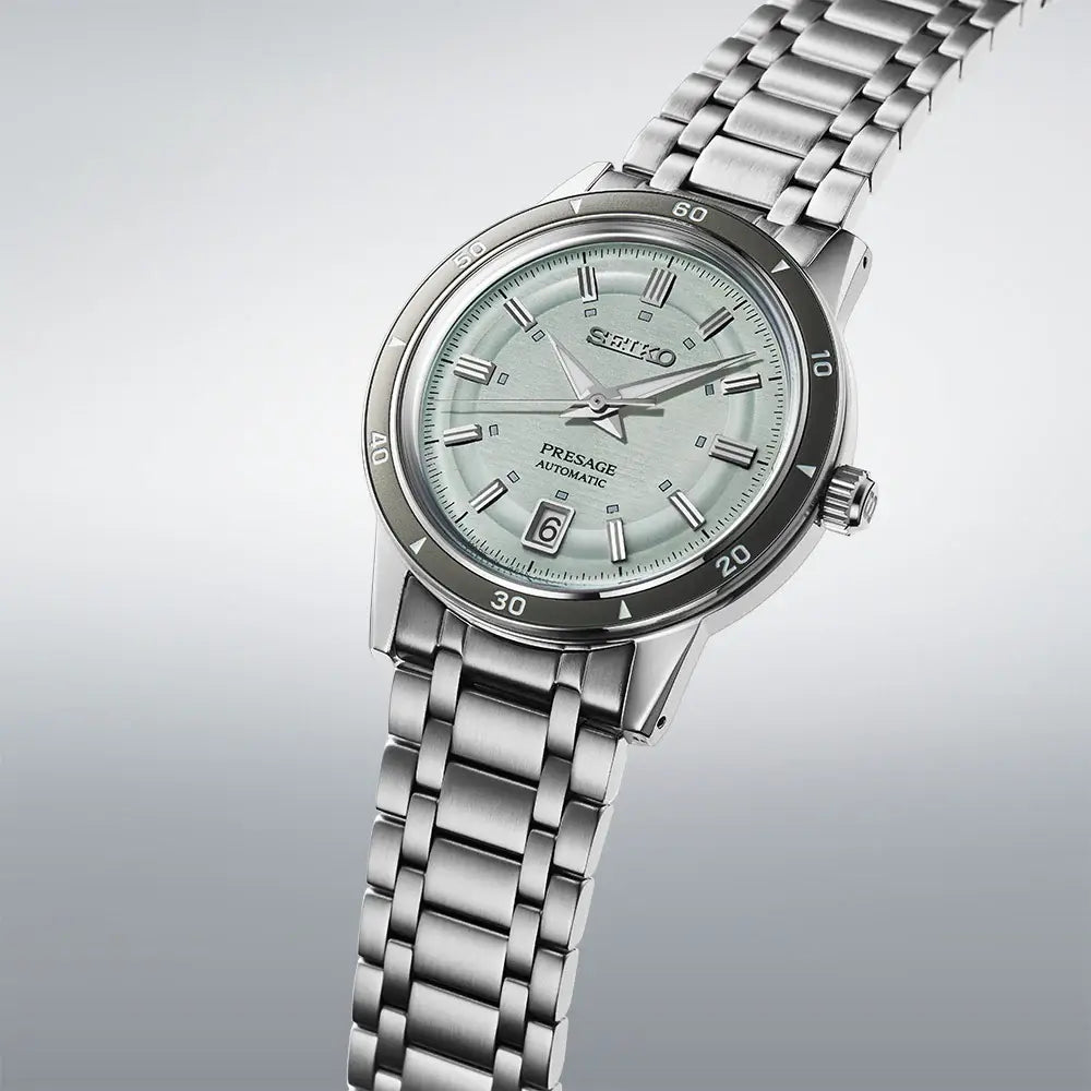 Seiko Presage SRPL71J1 "Style 60s" Automatic Green 39.5mm Dial Stainless Steel Men's Watch
