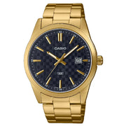 Casio Enticer MTP-VD03G-1AUDF Date Analog Black Dial Stainless Steel Men's Watch