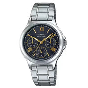 Casio Enticer Analog Multi-Dial LTP-V300D-1A2UDF Black Dial 33.2mm Stainless Steel Women's Watch