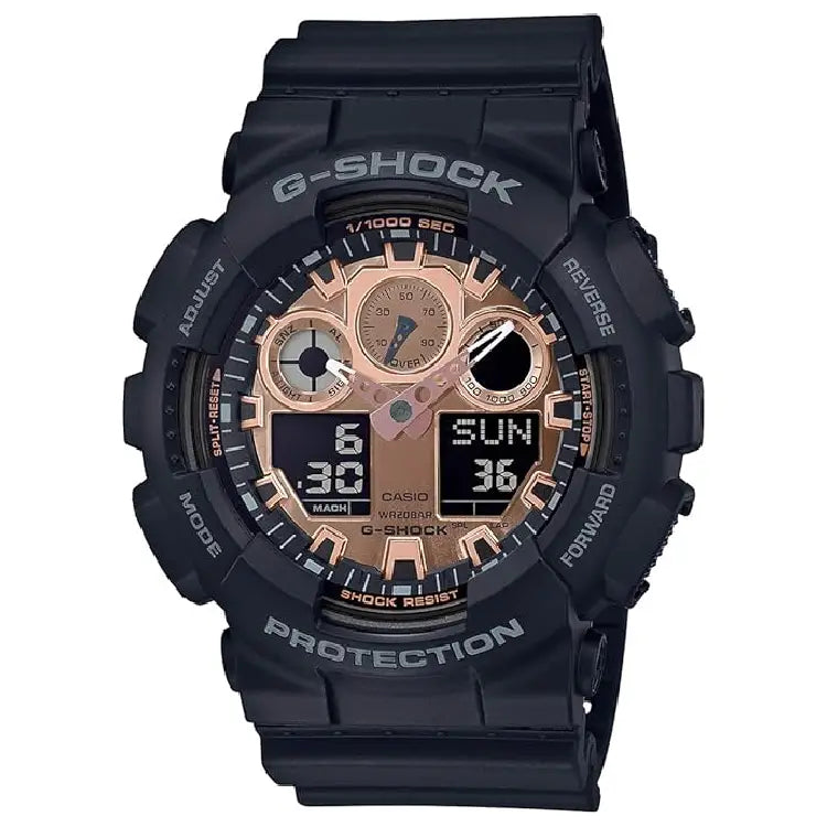 Casio G-Shock Three-Eyed Monster Analog Digital GA-100MMC-1 Black Dial 51.2mm Resin Strap Men's Watch