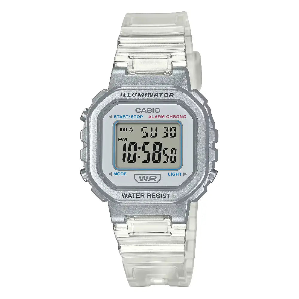 Casio Ladies Digital LA-20WHS-7ADF White Dial Resin Strap Women's Watch