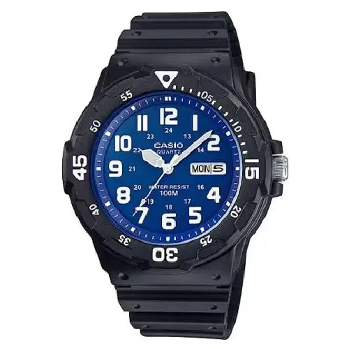 Casio Collection Analog MRW-200H-2B2VDF Blue Dial Resin Strap Men's Watch