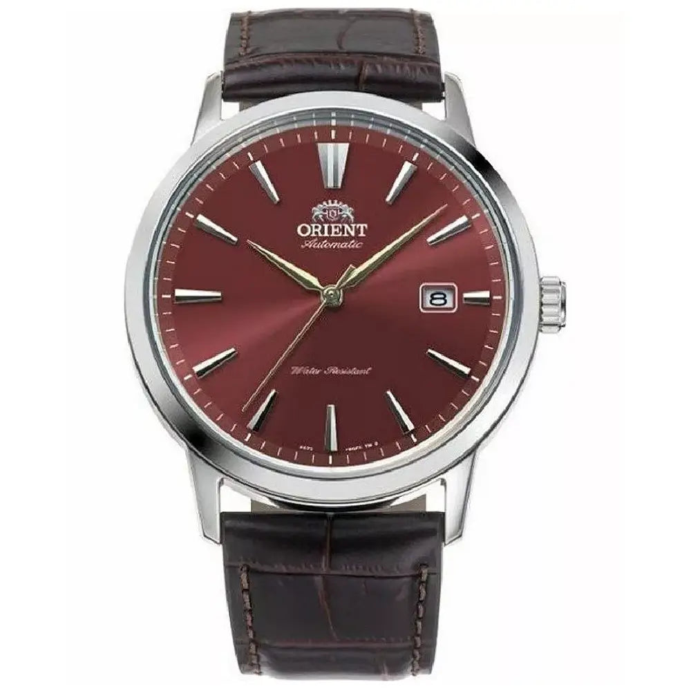 Orient RA-AC0F15R30B red dial 41.6mm leather strap men's watch