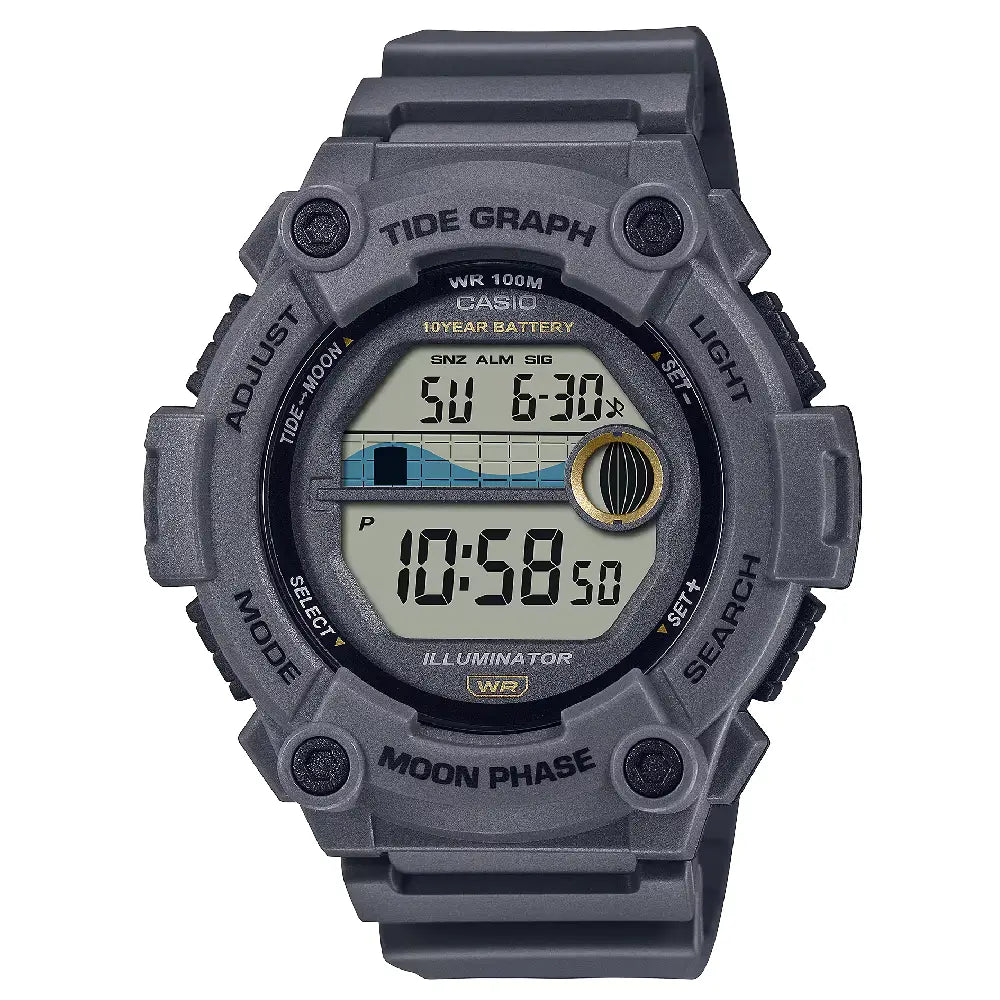 Casio Sports Digital WS-1300H-8AVDF Grey Display Dial Resin Strap Men's Watch