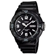 Casio MRW-200H-1B2VDF men's watch black dial resin strap