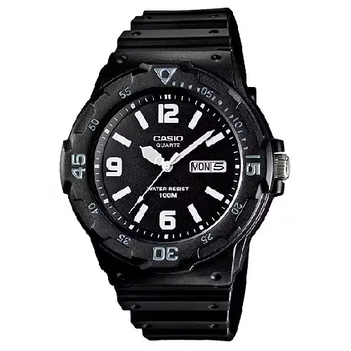 Casio Collection Analog MRW-200H-1B2VDF Black Dial Resin Strap Men's Watch
