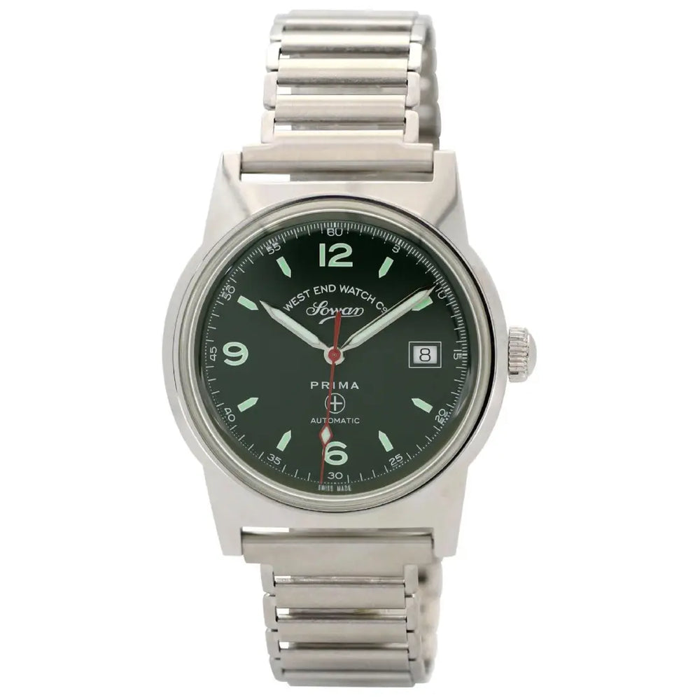 West End  New 8152 Automatic 8152.10.3393R Green Dial Stainless Steel Men's Watch