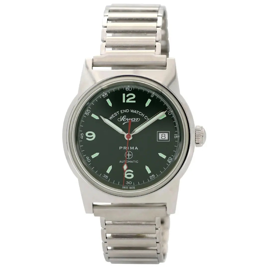 West End  New 8152 Automatic 8152.10.3393R Green Dial Stainless Steel Men's Watch