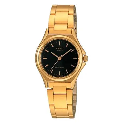Casio Enticer Ladies Analog LTP-1130N-1ARDF Black Dial Stainless Steel Women's Watch