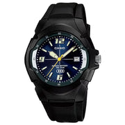 Casio Standard MW-600F-2AVDF Date Analog Blue Dial Resin Strap Men's Watch