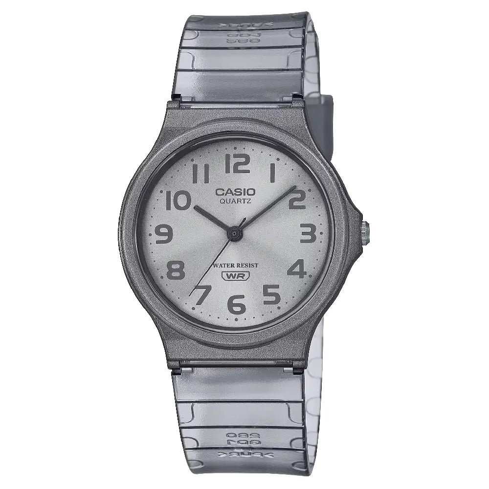 Casio Collection Analog MQ-24S-8BDF Grey Dial Resin Strap Unisex Watch