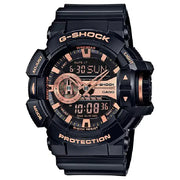 Casio G Shock GA-400GB-1A4 Rose Gold men's watch front view