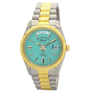 West End The Classics Automatic 6828.20.3337Y Turquoise Dial & Two-Tone Stainless Steel Unisex Watch