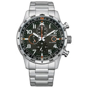 Citizen Eco-Drive Chronograph CA0790-83E men's watch black dial stainless steel bracelet