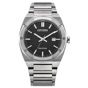 Citizen Eco Drive BM7660-54E black dial 40mm stainless steel mens watch