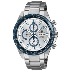Casio Edifice EFR-574DE-7AV Chronograph Silver Dial 42.3mm Stainless Steel Men's Watch