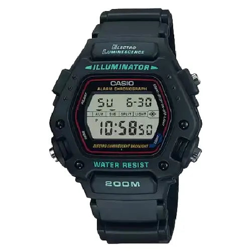 Casio G-Shock DW-290-1VS Digital Black Dial Resin Strap Men's Watch