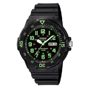Casio MRW-200H-3BVDF black dial resin strap men’s watch
