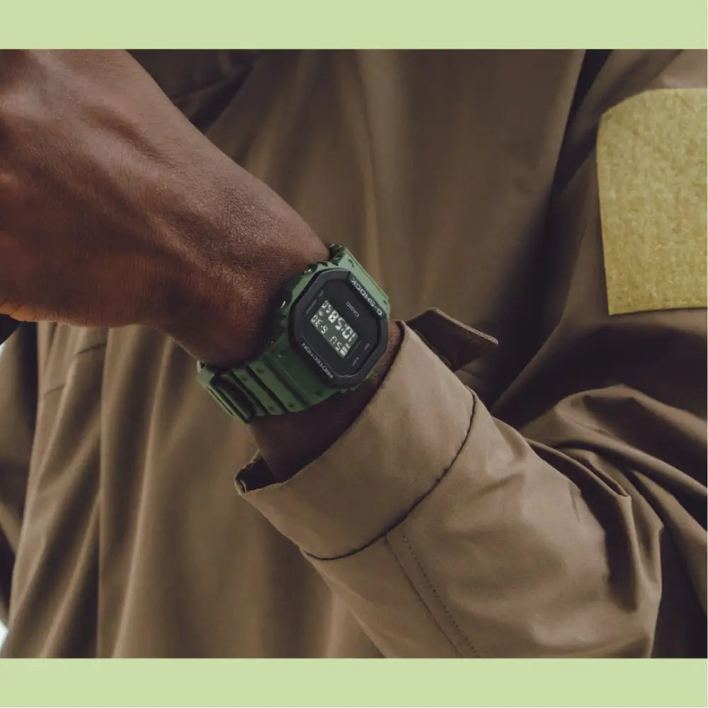 Casio G-Shock Urban Utility DW-5610UU-3DR Green & Black Layered Bezel Men's Watch