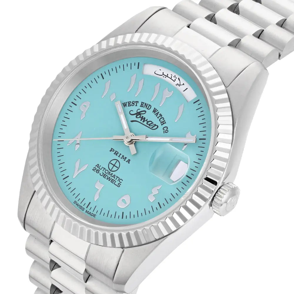 West End Automatic Analog The Classics 6828.10.3377N Turquoise Dial 37mm Stainless Steel Unisex Watch