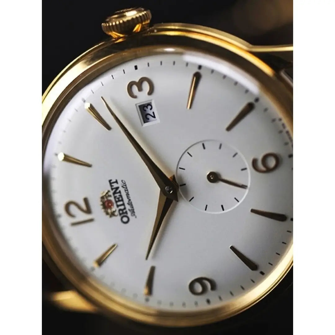 Orient Bambino Small Seconds RA-AP0004S30B White Dial Leather Strap Men's Watch