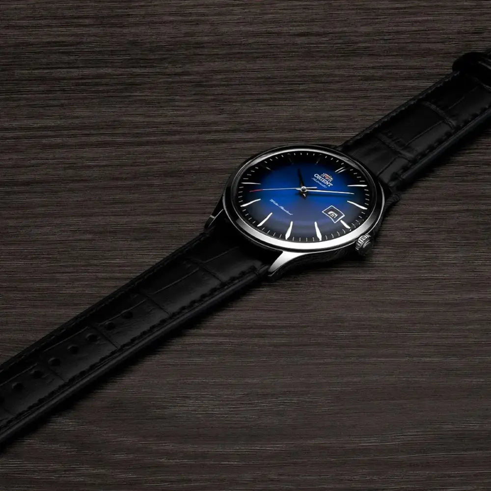 Orient Bambino Version 4 TAC08004D0 automatic blue dial watch