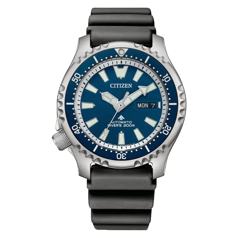 Citizen Promaster NY0161-63L Automatic Marine Diver Limited Edition "Fugu" Blue Dial 42mm Stainless Steel + Polyurethane Men's Watch