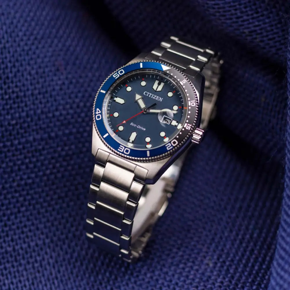 Citizen Eco-Drive Sport "Marine Blue" AW1761-89L Blue Dial 43mm Stainless Steel Men's Watch