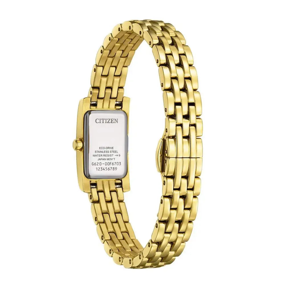 Citizen Eco-Drive L EG7112-59D watch caseback rear view