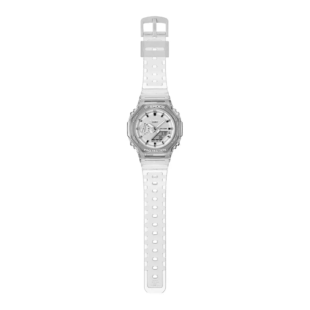 Casio G-Shock Mini CasiOak GMA-S2100SK-7A Skeleton White Dial 42.9mm Resin Strap Women's Watch