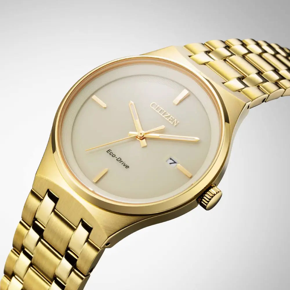 Citizen Eco-Drive Axiom BM7652-52P Champagne Dial 40mm Stainless Steel Men's Watch