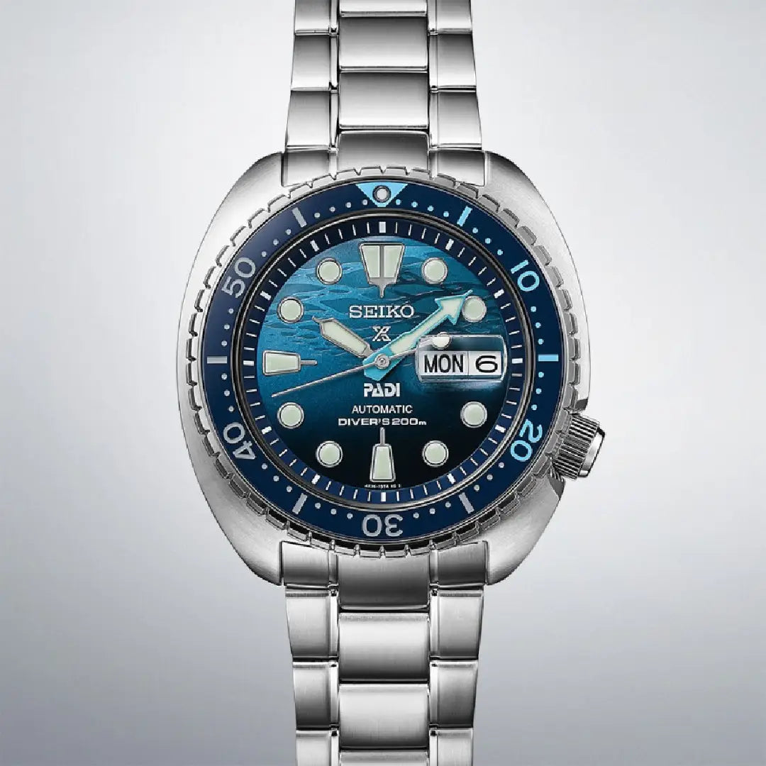 Seiko Prospex "The Great Blue" 45 Automatic SRPK01K1 Blue Dial & Stainless Steel Men's Watch