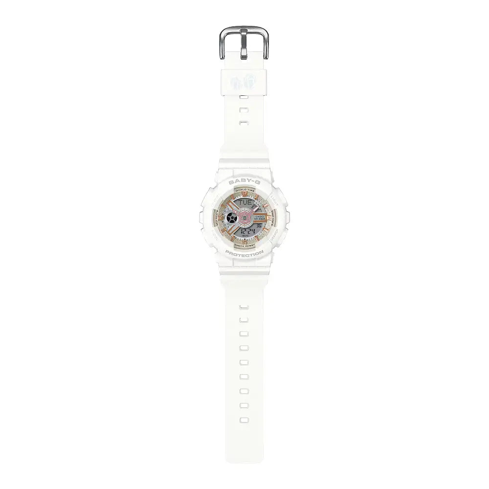 Casio LOV-24A-7A G-Shock Baby-G Lover's Collection Digital Analog White Dial Resin Strap Couples Watch Collection