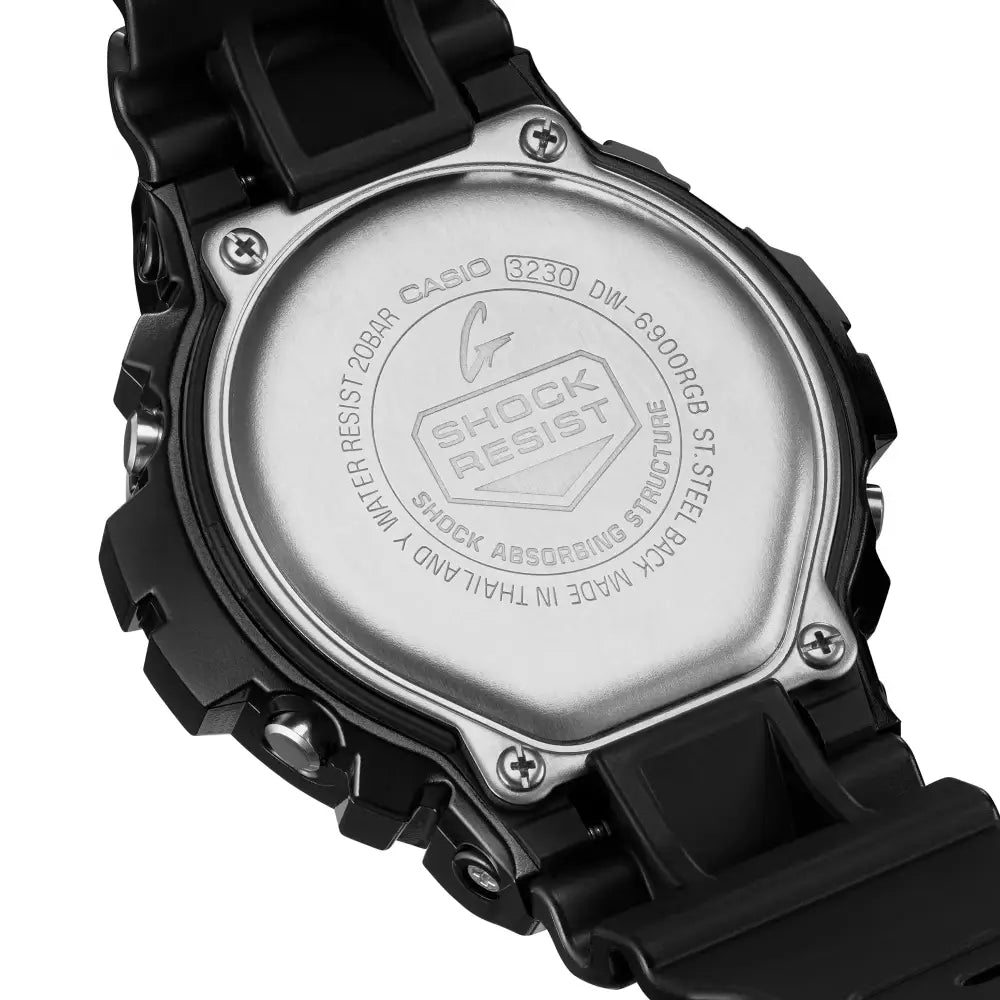 Casio G Shock DW-6900RGB-1E Digital "Virtual Rainbow" Multi-Color Dial Resin Strap Men's Watch