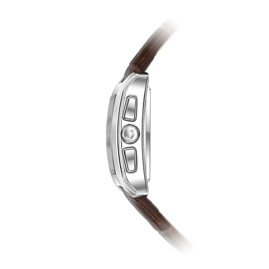 Al Fajr Classic Digital WS-06L Brown Digital Dial Leather Strap Men's Watch