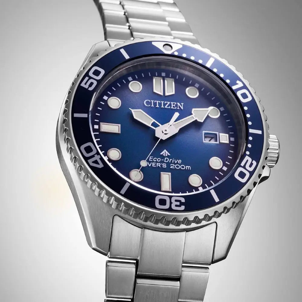 Citizen Promaster BN0260-54L Eco-Drive Diver Blue Dial 41mm Stainless Steel Men's Watch