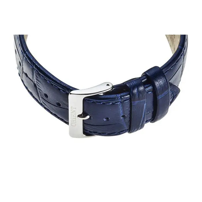 Orient Envoy "Open Heart" TAG00004D Blue Dial 43mm Leather Strap Men's Watch