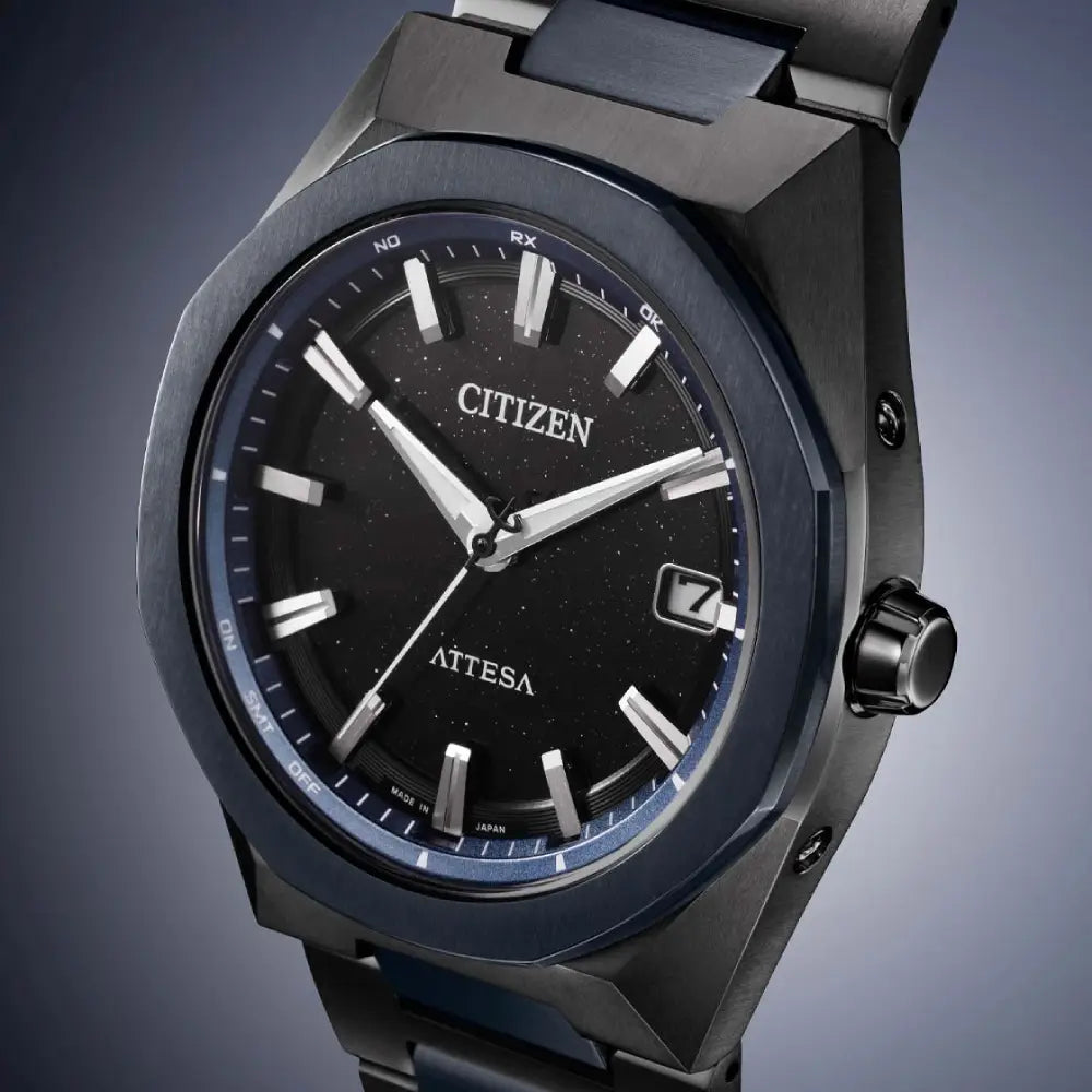 Citizen Attesa Eco-Drive Radio-Controlled CB3046-76E Black Dial 39mm Super Titanium Men's Watch