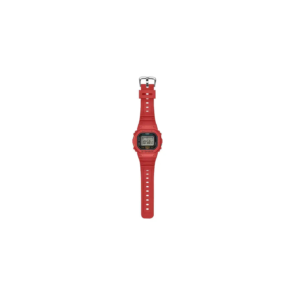 Casio G Shock Digital "G-SHOCK Nano" Ring Watch DWN-5600-4JR Digital Dial Red Bio-Based Resin Strap Men's Watch