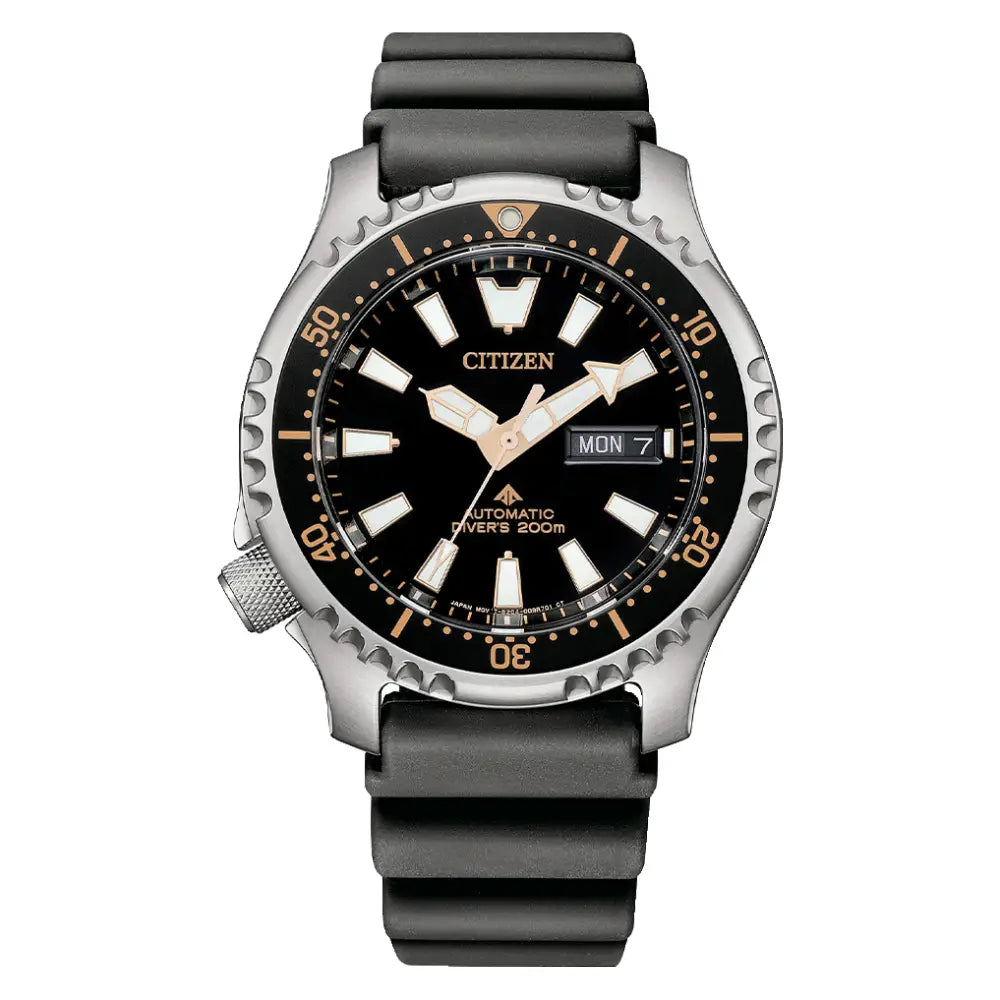 Citizen Promaster NY0160-66E Automatic Marine Diver Limited Edition "Fugu" Black Dial 42mm Stainless Steel + Polyurethane Men's Watch