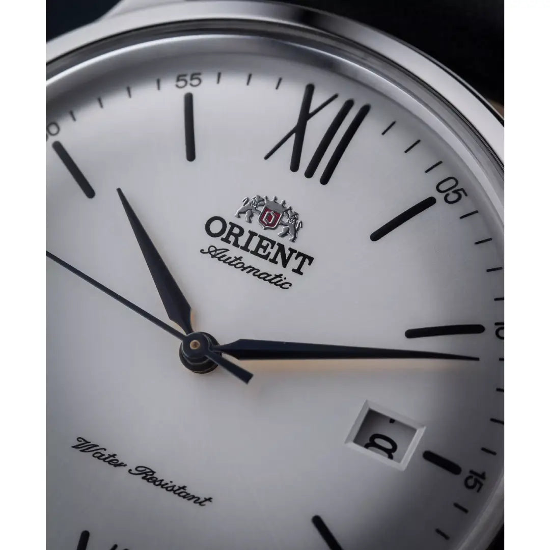 Orient Bambino RA-AC0022 Automatic Classic Silver Dial Leather Strap Men's Watch