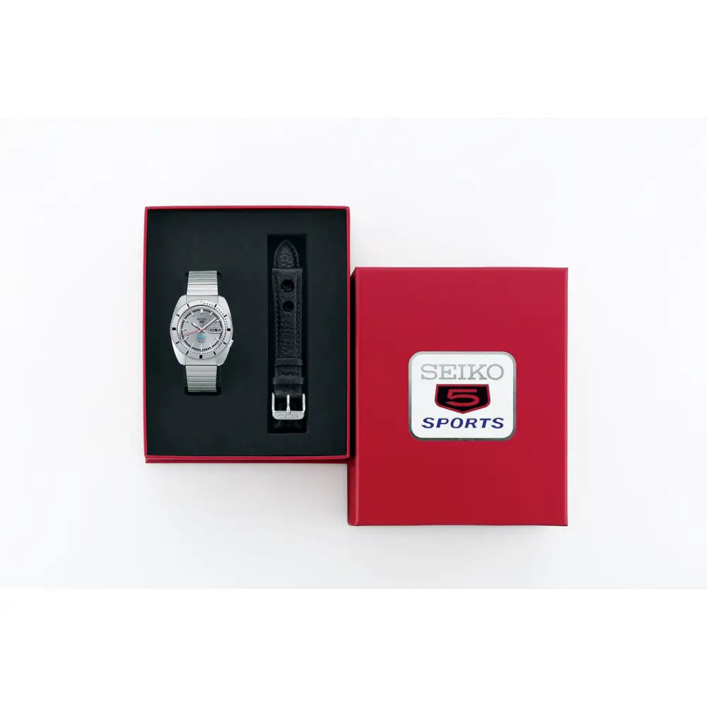 Seiko 5 Sports "Kamen Rider Re-creation" SBSA269 (SRPL03K1) Limited Edition (9,999 pieces) Silver Sunburst Dial 38.5mm Stainless Steel Men's Watch