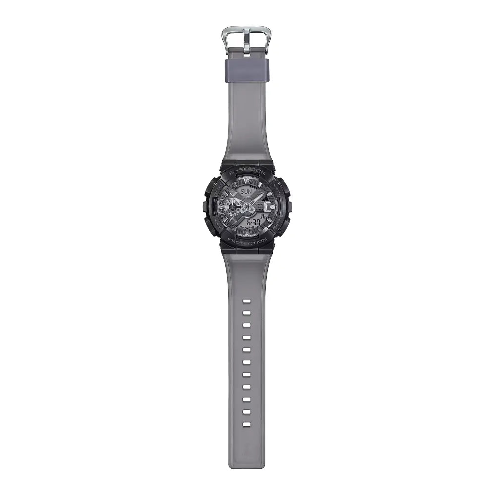 Casio G-Shock GM-110MF-1ADR front view grey dial metal case
