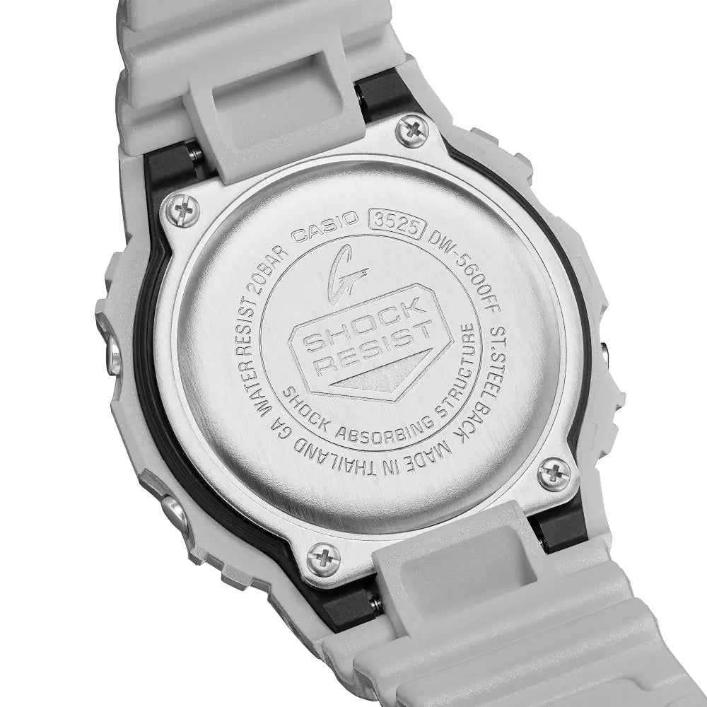 Casio G Shock DW-5600FF-8E Digital Grey Dial Resin Strap Men's Watch
