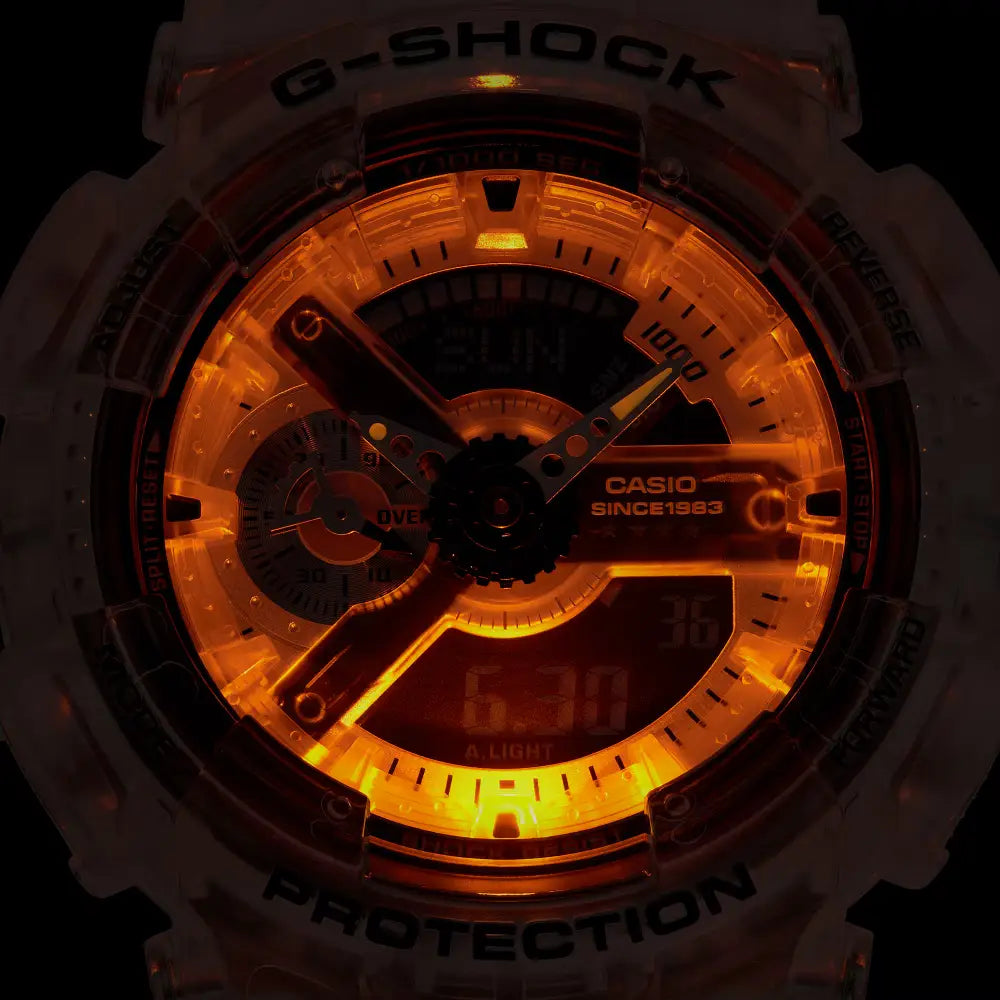 Casio G Shock GA-114RX-7A 40th Anniversary Analog-Digital Limited Edition Clear Dial Resin Strap Men's Watch