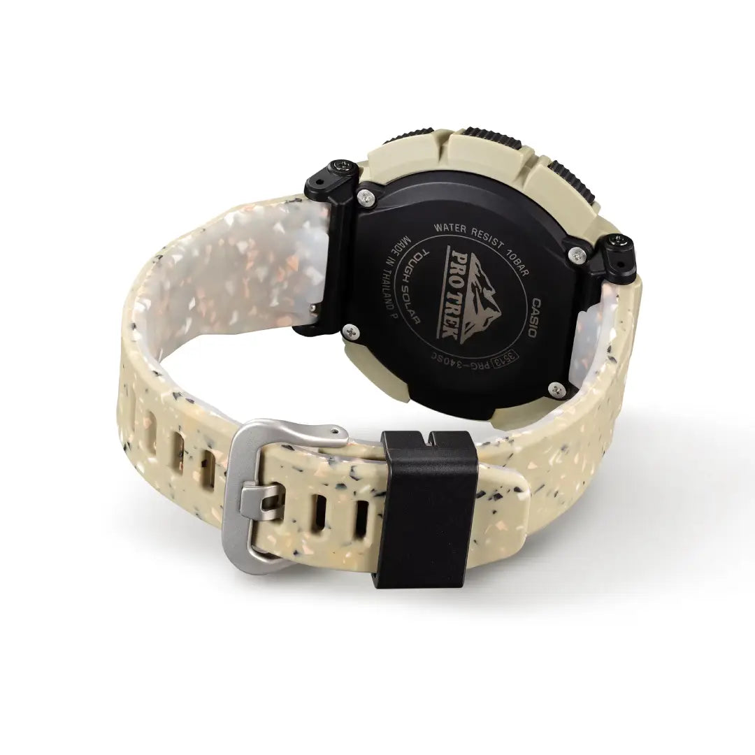 Casio Pro Trek Climber Line PRG-340SC-5DR Grey Dial Recycled Resin Strap Men's Watch
